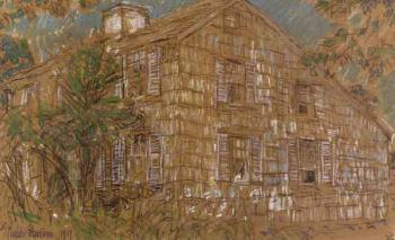 Home sweet home cottage by Childe Hassam