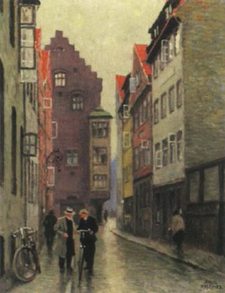 From Magstraede, Copenhagen - street scene by Paul Fischer