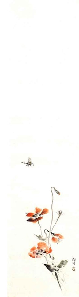Poppy and bee by Leonard Tsuguharu Foujita