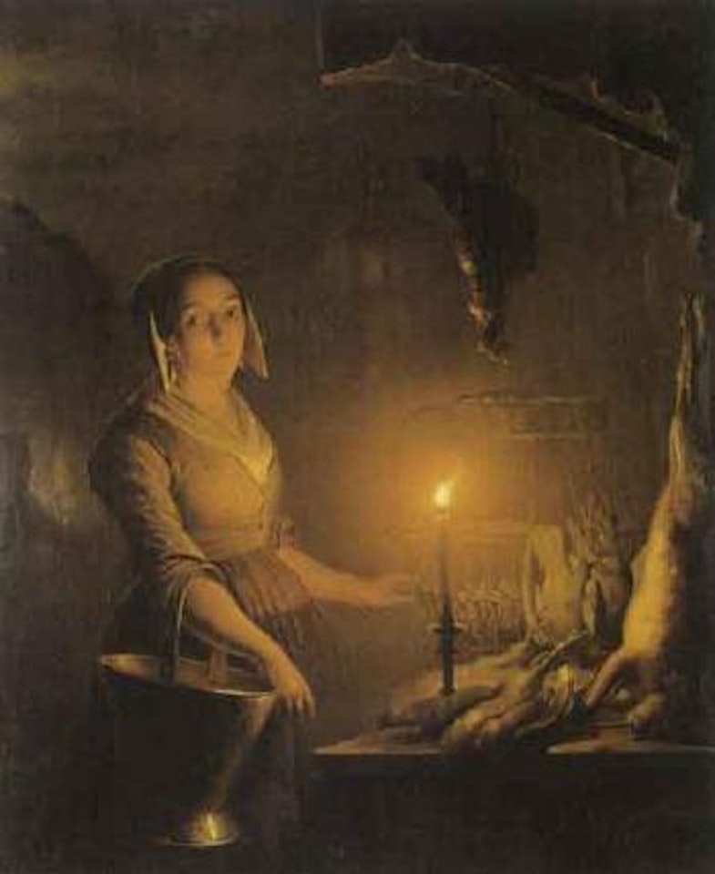 Evening market by Petrus van Schendel