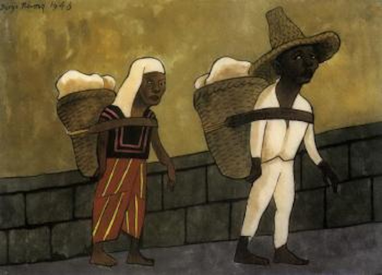 Rumbo al mercado by Diego Rivera