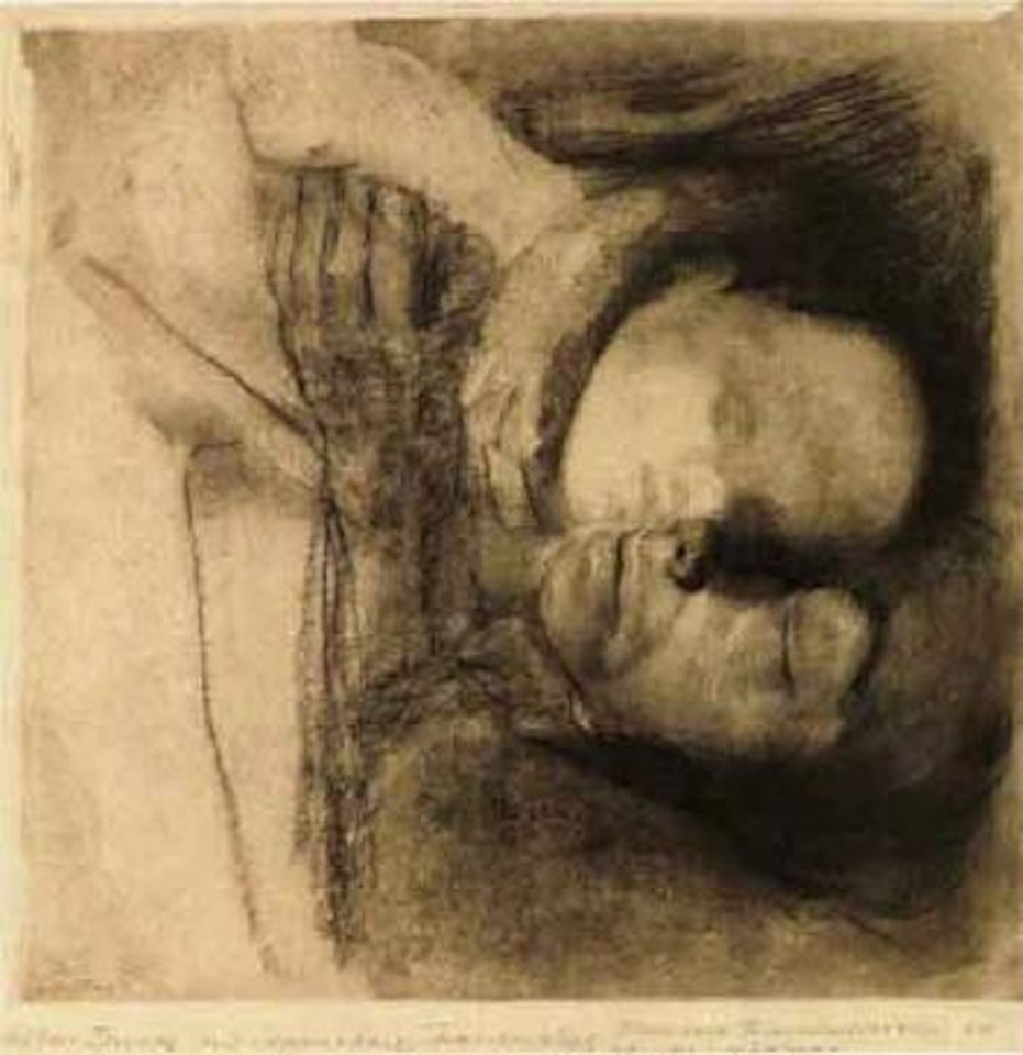 Tod, Frau und Kind by Kathe Kollwitz