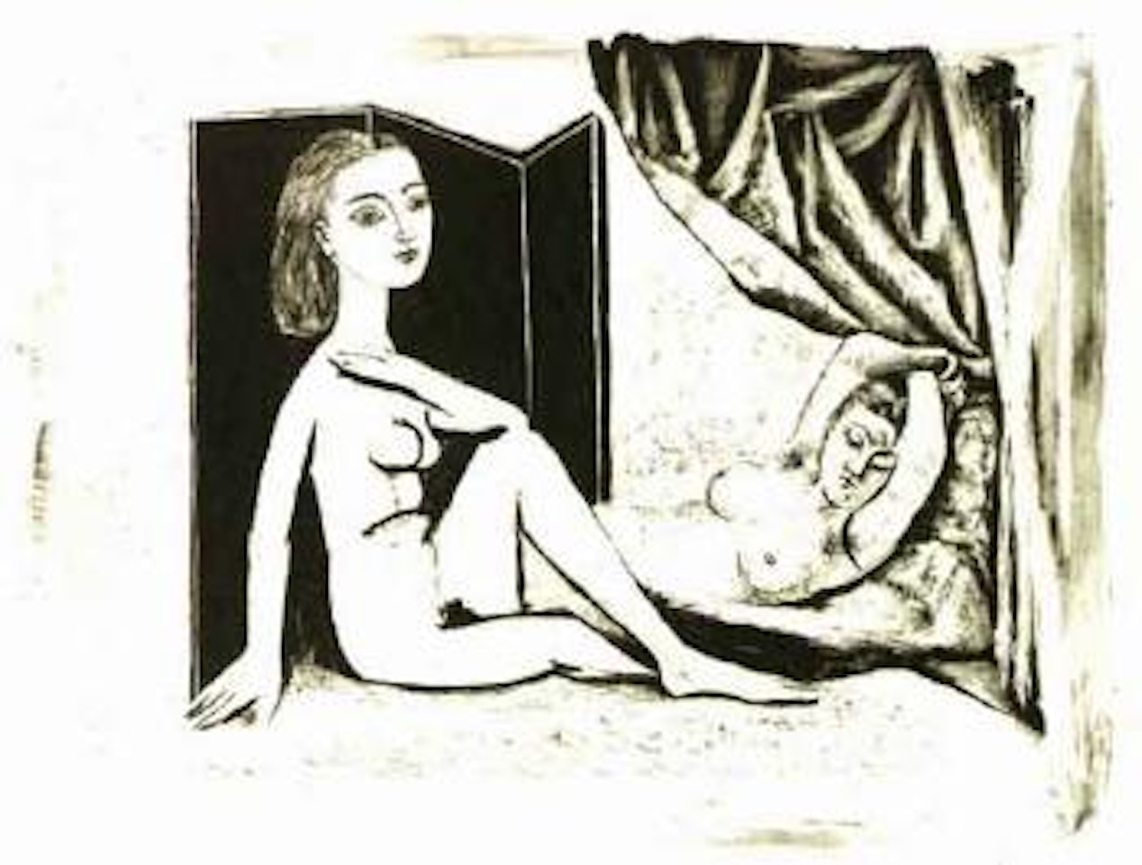 Les deux femmes nues by Pablo Picasso