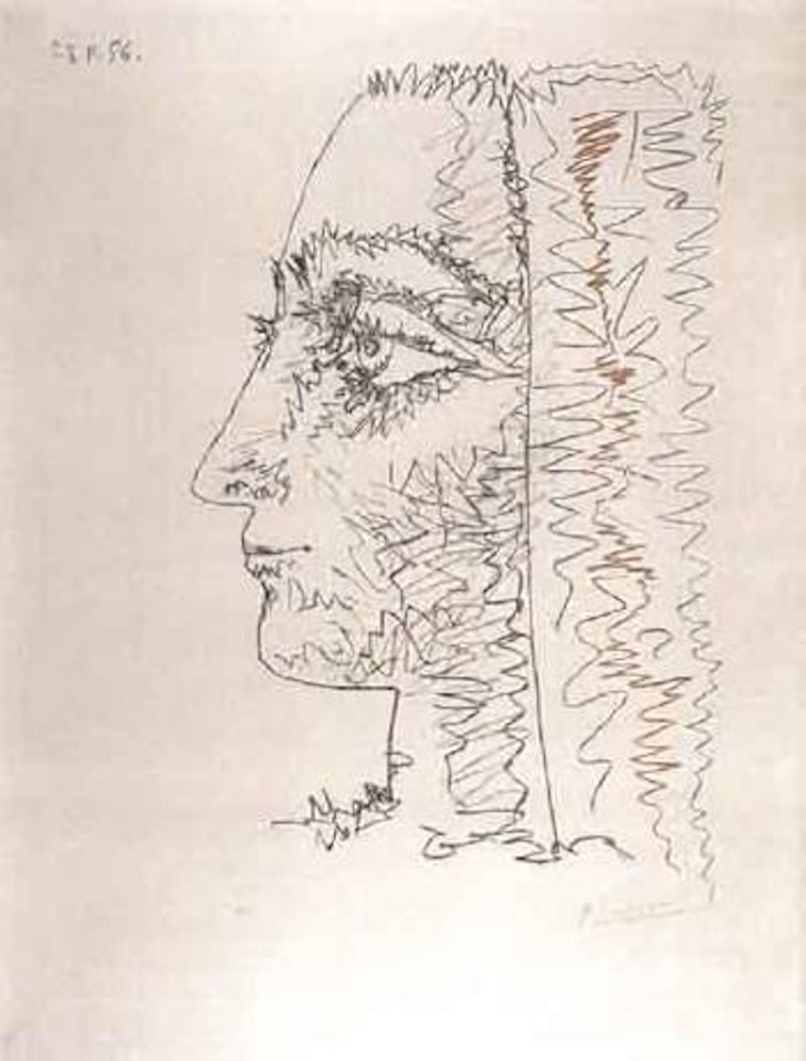 Profil en trois couleurs by Pablo Picasso