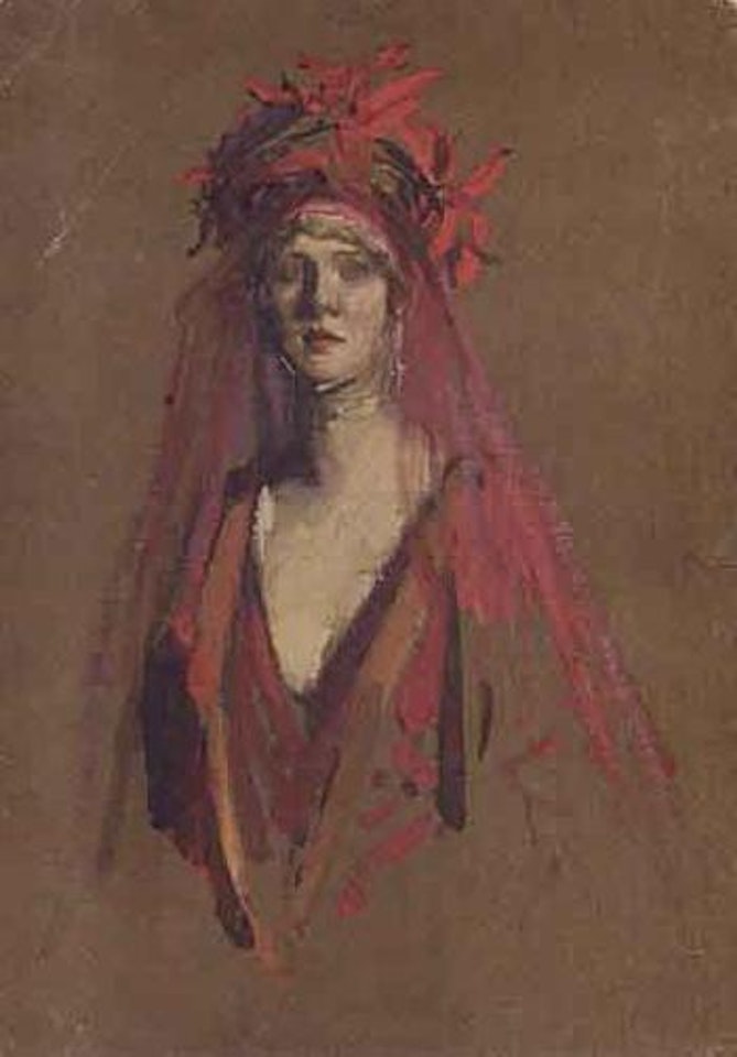 Study for portrait of lady Diana Cooper by John Lavery