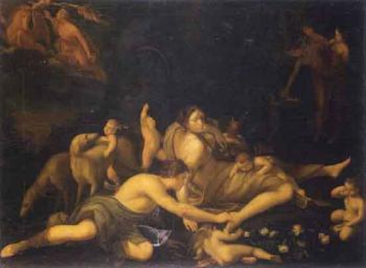 Venus and Donis by BOLOGNESE SCHOOL