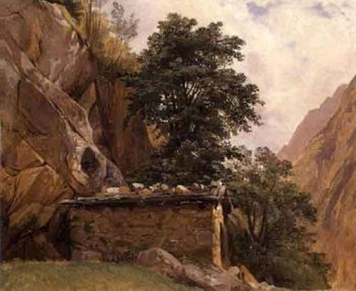 View of Pestarena, near Zermatt by Alexandre Calame