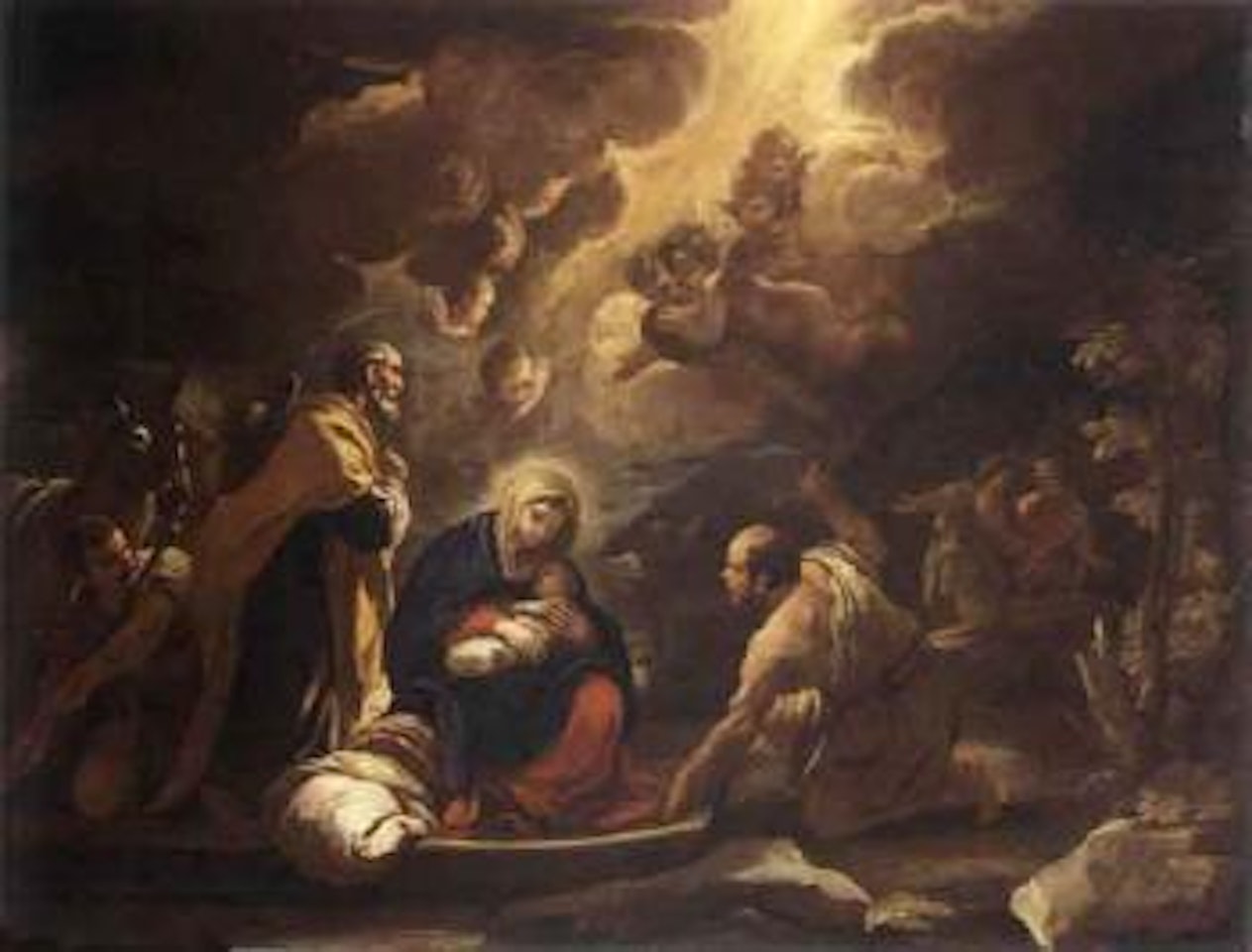 Rest on the Flight into Egypt by Circle of Luca Giordano