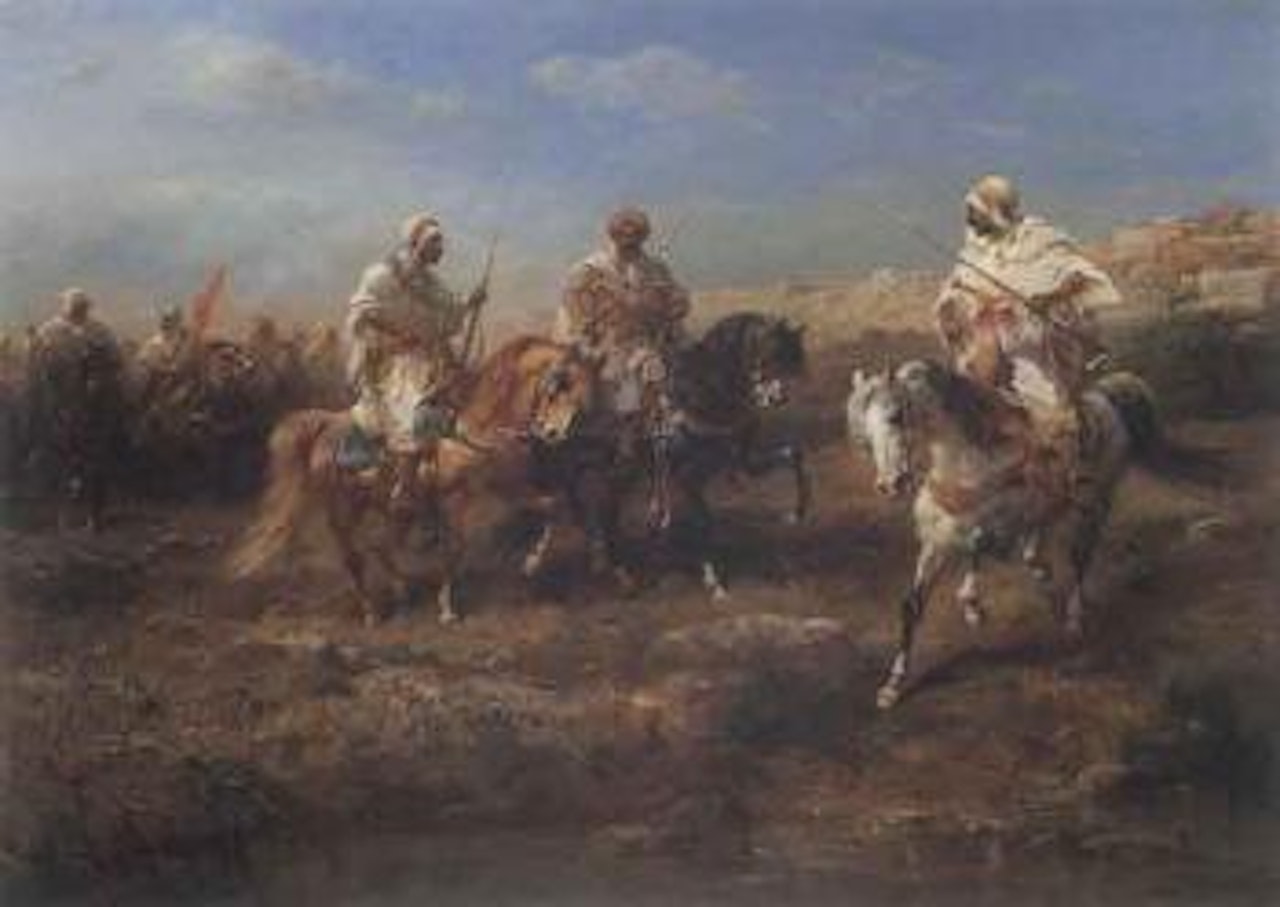 Desert canter by Adolf Schreyer