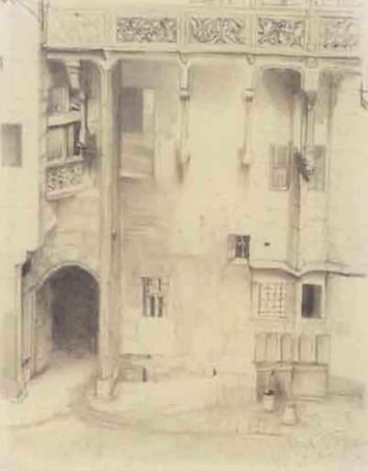 Das Nurnberger rathaus - Nuremberg town hall by Adolph Menzel