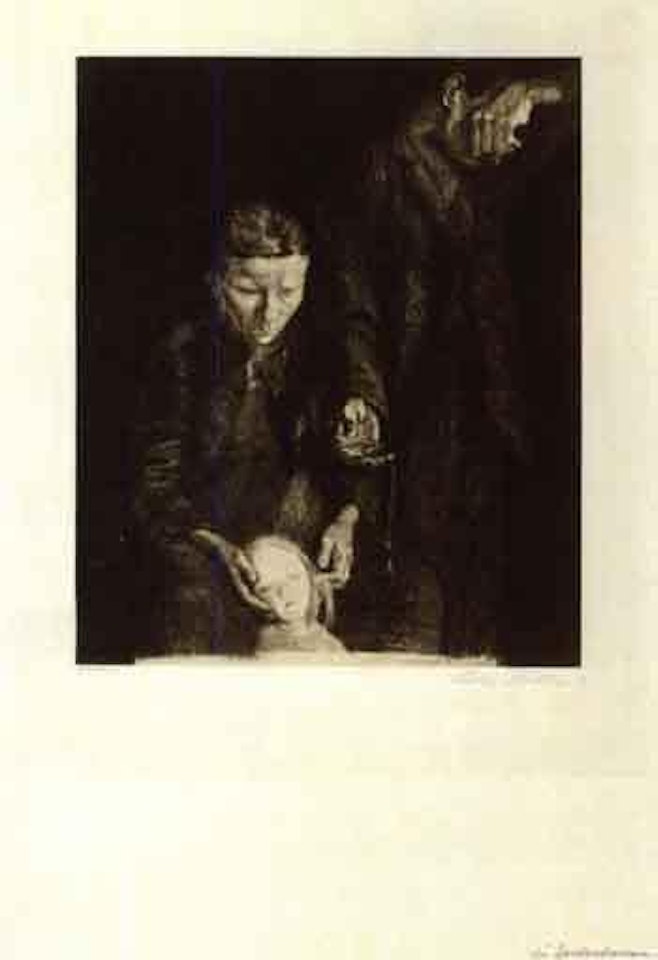 The crushed - poor family by Kathe Kollwitz