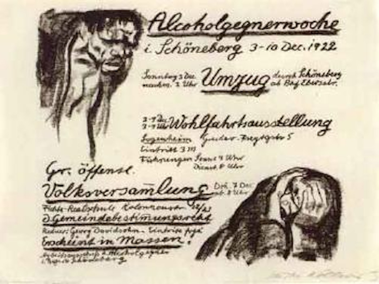 Anti alcohol week by Kathe Kollwitz