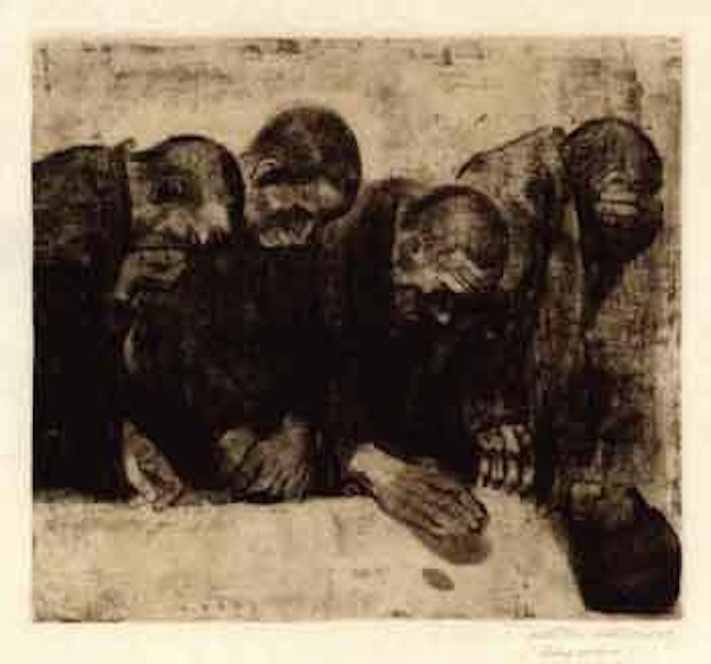 Memorial sheet for Karl Liebknecht by Kathe Kollwitz