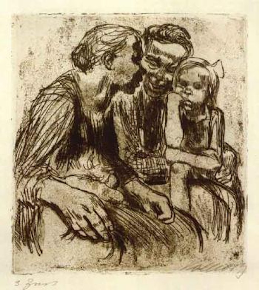 Women chatting by Kathe Kollwitz