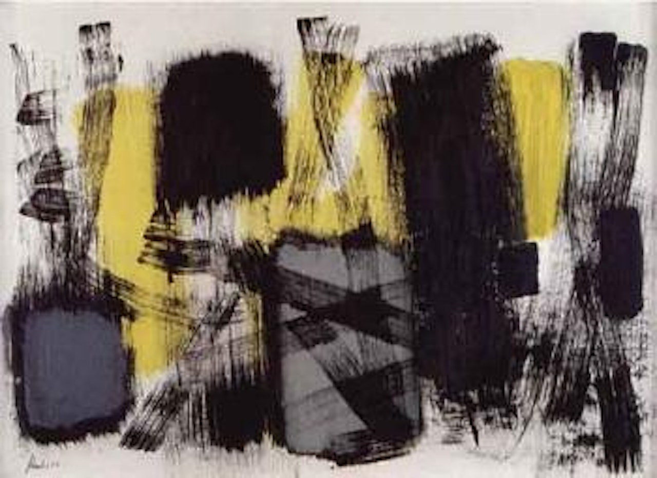 Grey and yellow by Fritz Winter