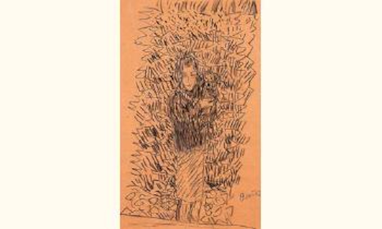 Jeune femme et son chien by Pierre Bonnard