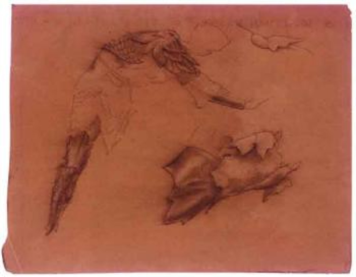 Studies of armour for Perseus and the Graiae by Edward Coley Burne-Jones