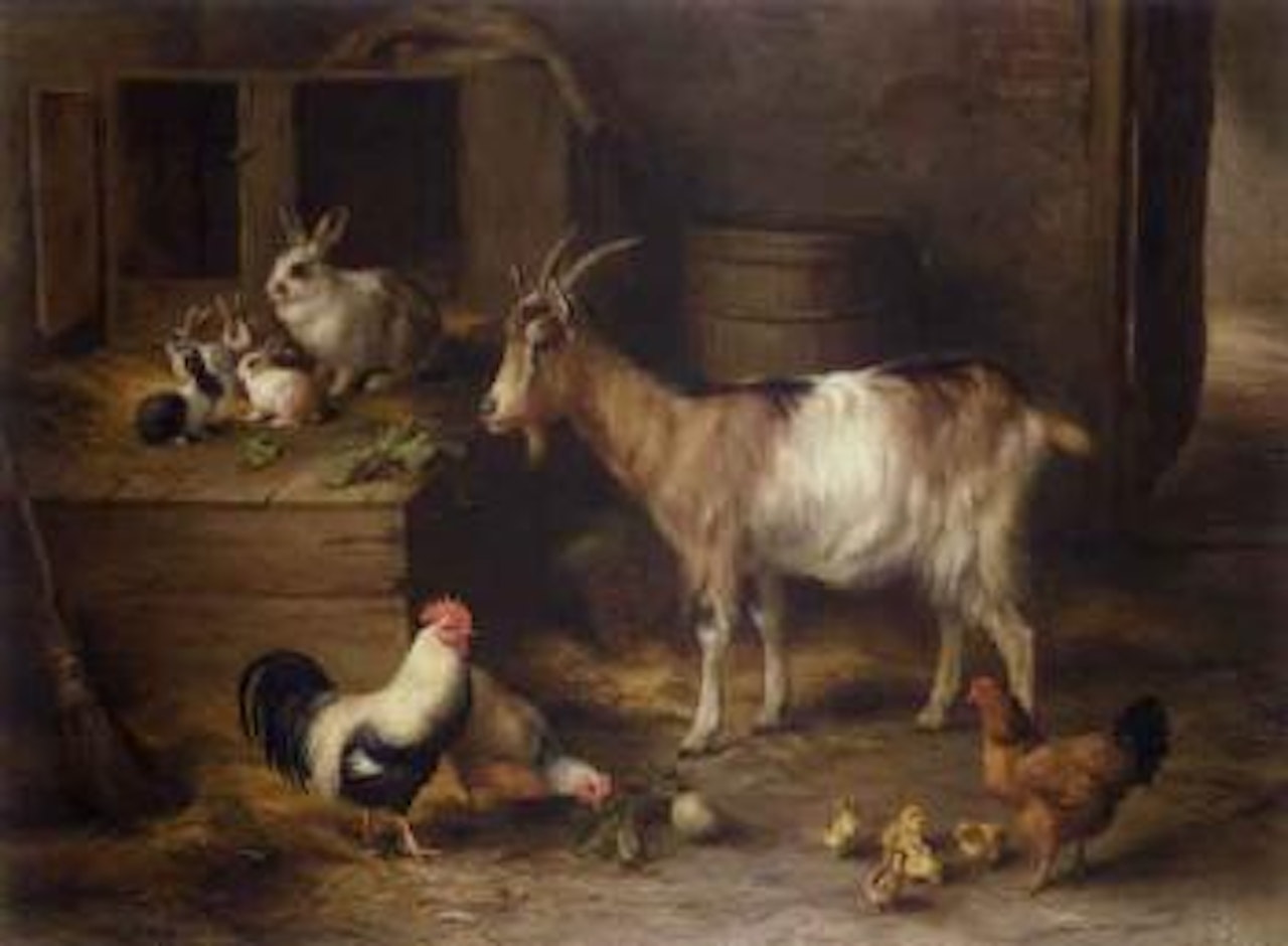 Visiting the new arrivals by Edgar Hunt