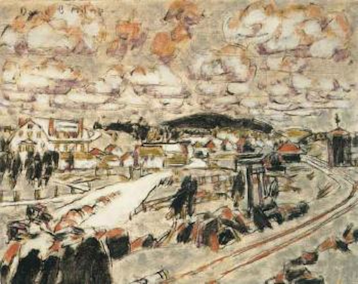 Temagami from above the railroad by David Brown Milne