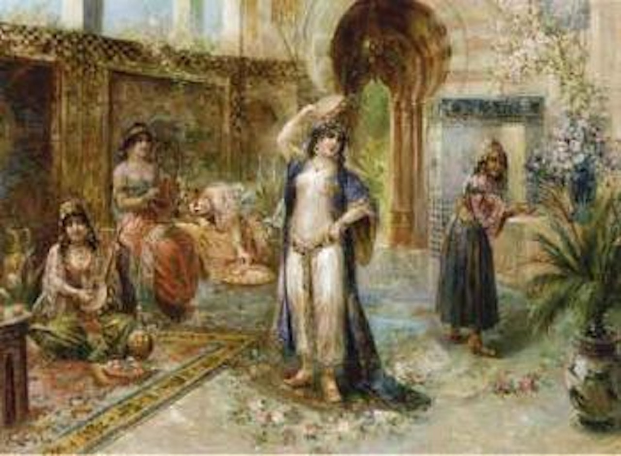 Harem musicians by Hans Zatzka