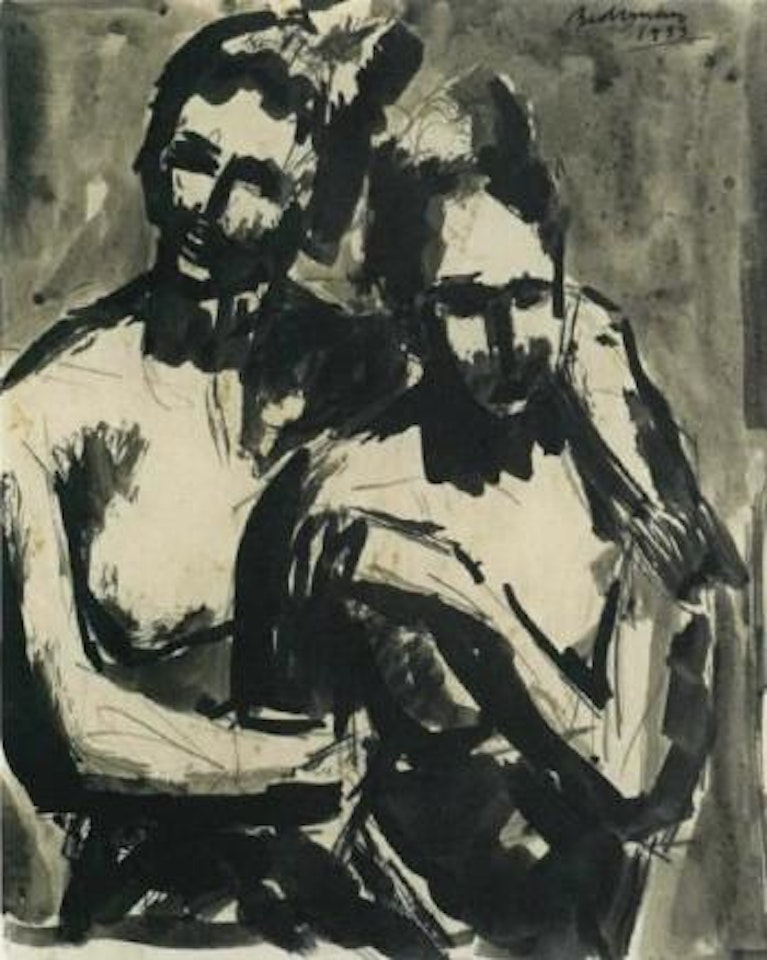 Untitled - two figures by Charles Biederman