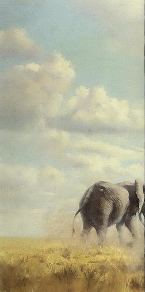 Herd of elephants by Donald Grant