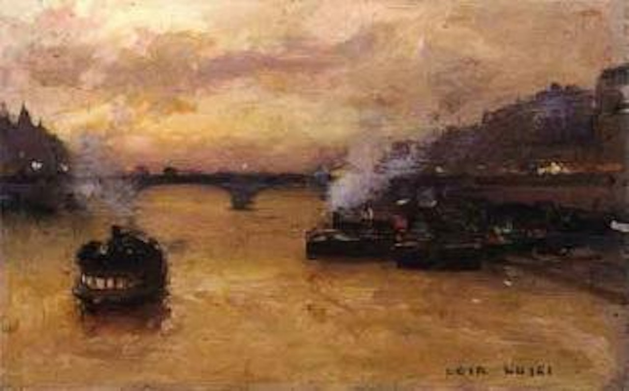 Bateaux sur la Seine, Paris by Luigi Loir