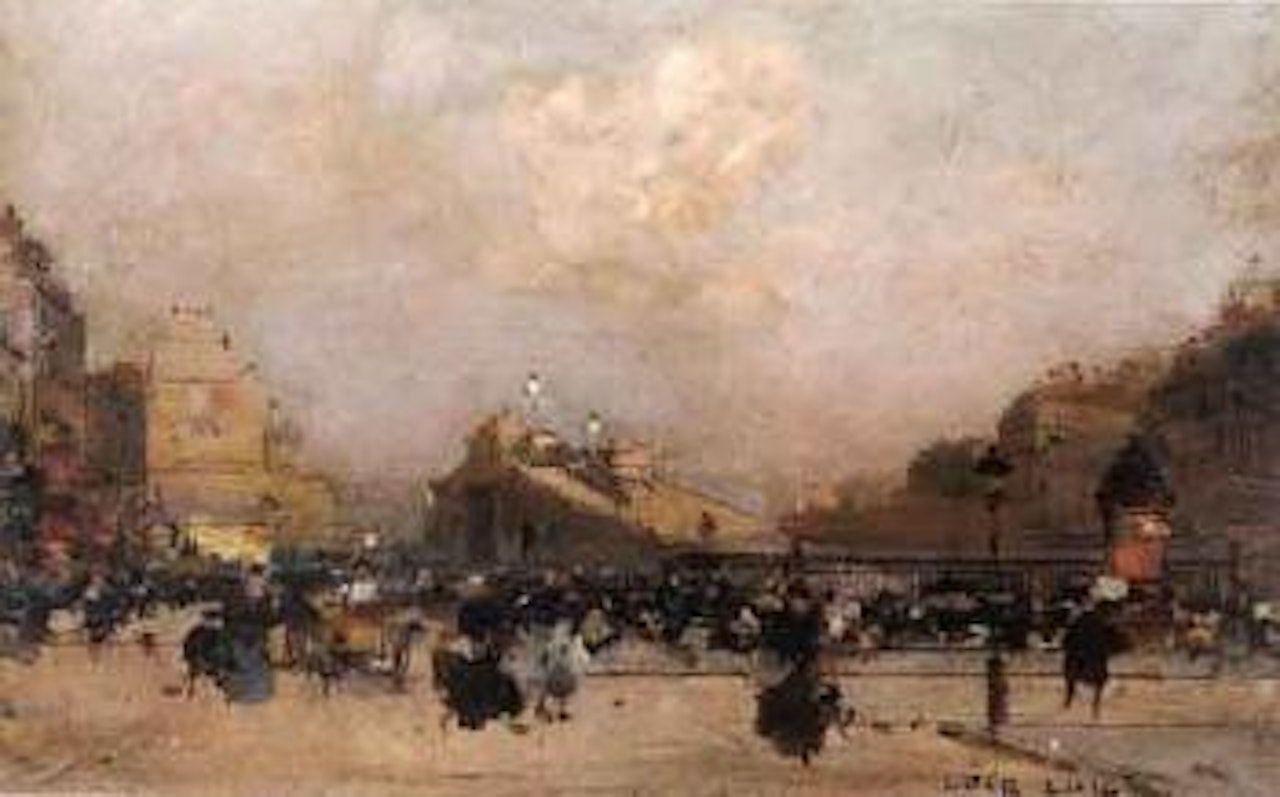 Boulevard Rochechouart, le soir by Luigi Loir