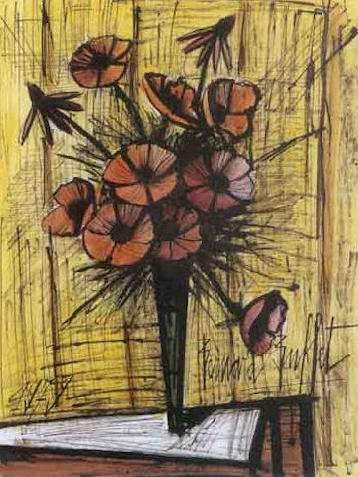 Vase d'anemones by Bernard Buffet