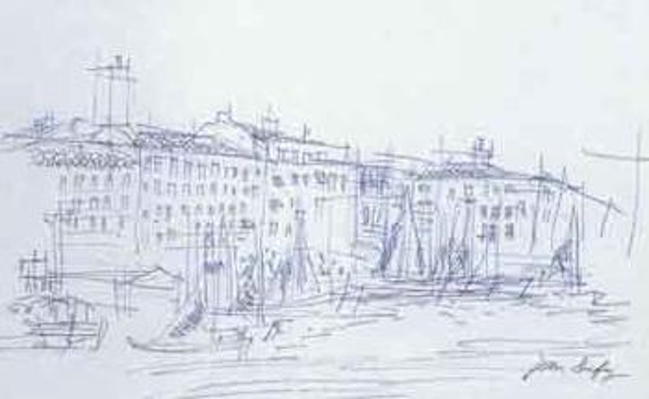 Le port mediterraneen by Jean Dufy