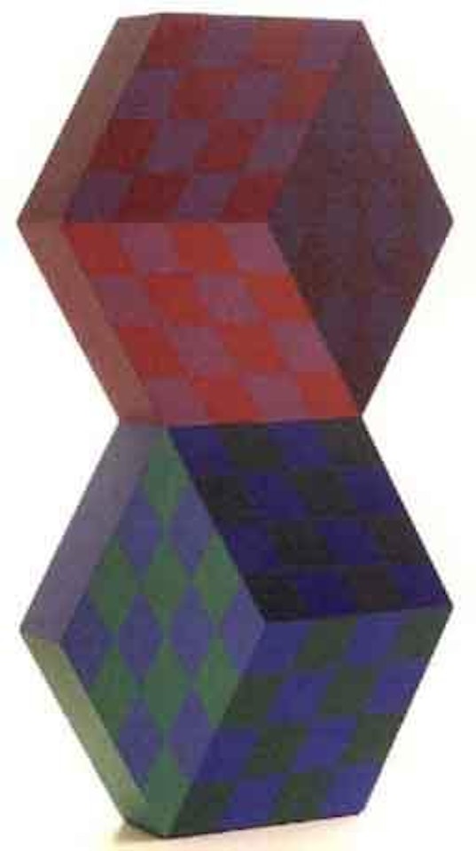 Two cubes by Victor Vasarely