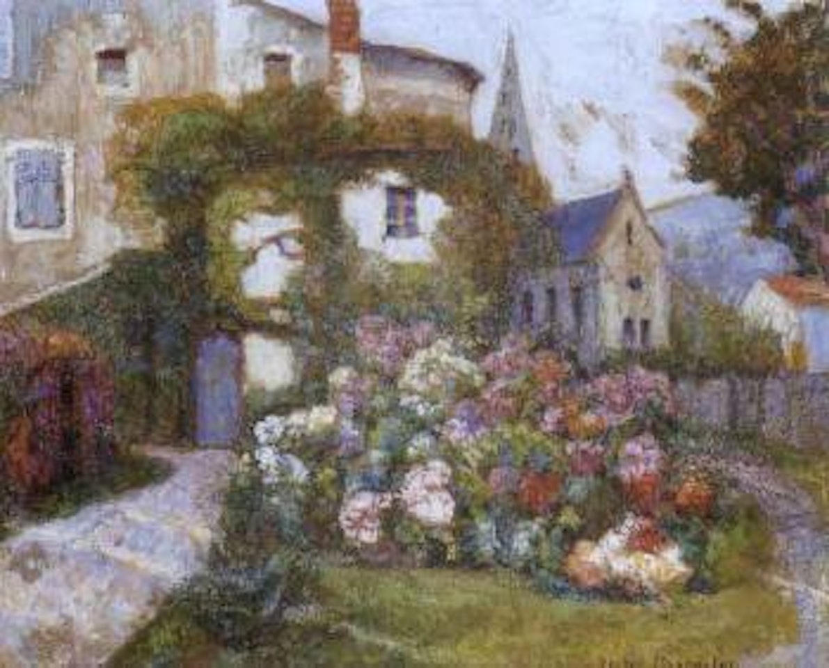 Jardin en fleurs a Saint-Amant by Victor Charreton