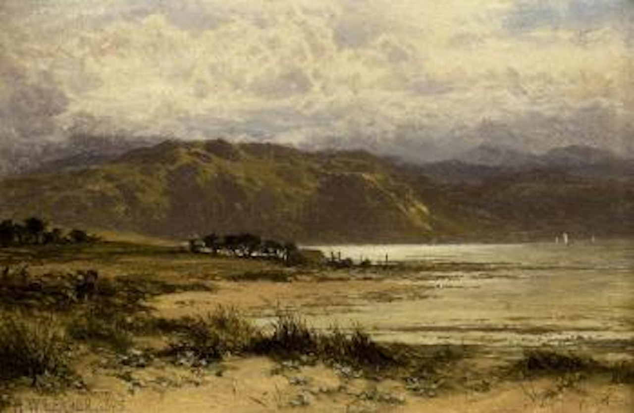 An estuary scene by Benjamin Williams Leader