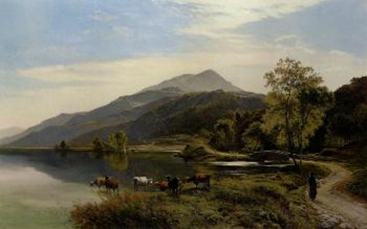 Lake in Wales by Sidney Richard Percy