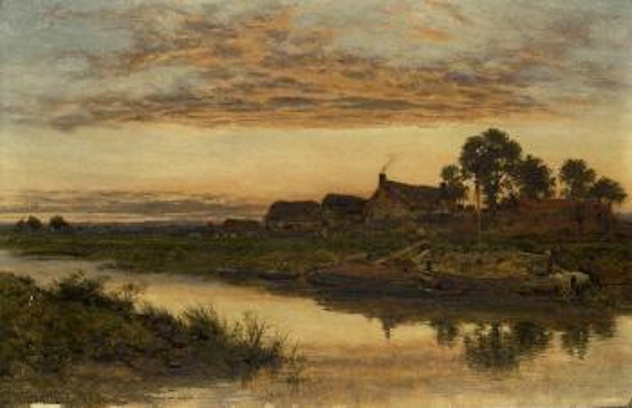 On the Severn by Benjamin Williams Leader