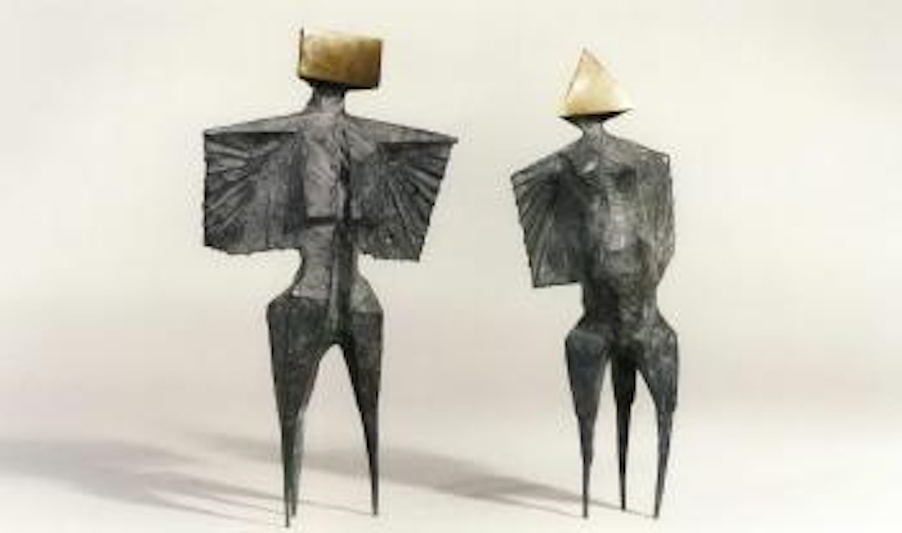Two winged figures by Lynn Chadwick
