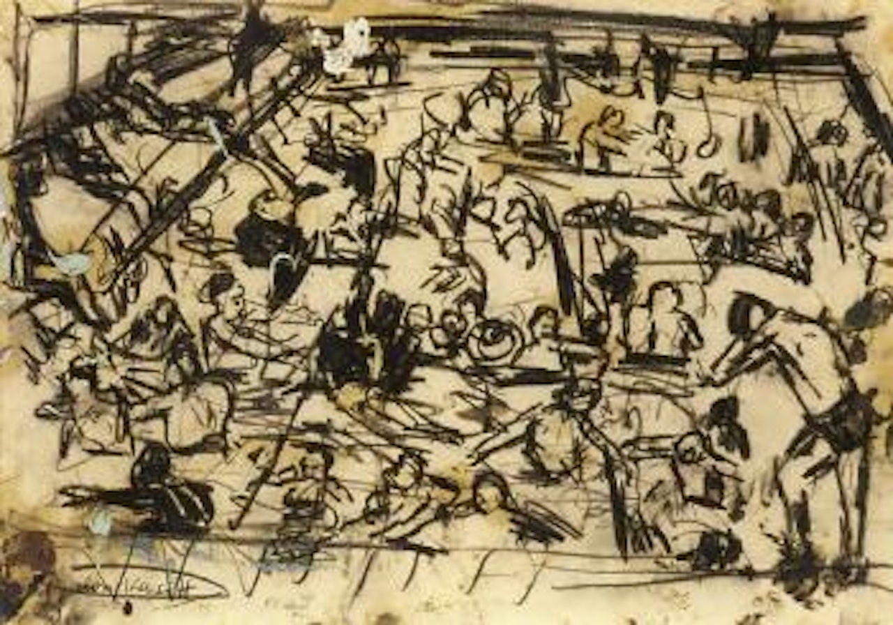 Children's swimming pool by Leon Kossoff