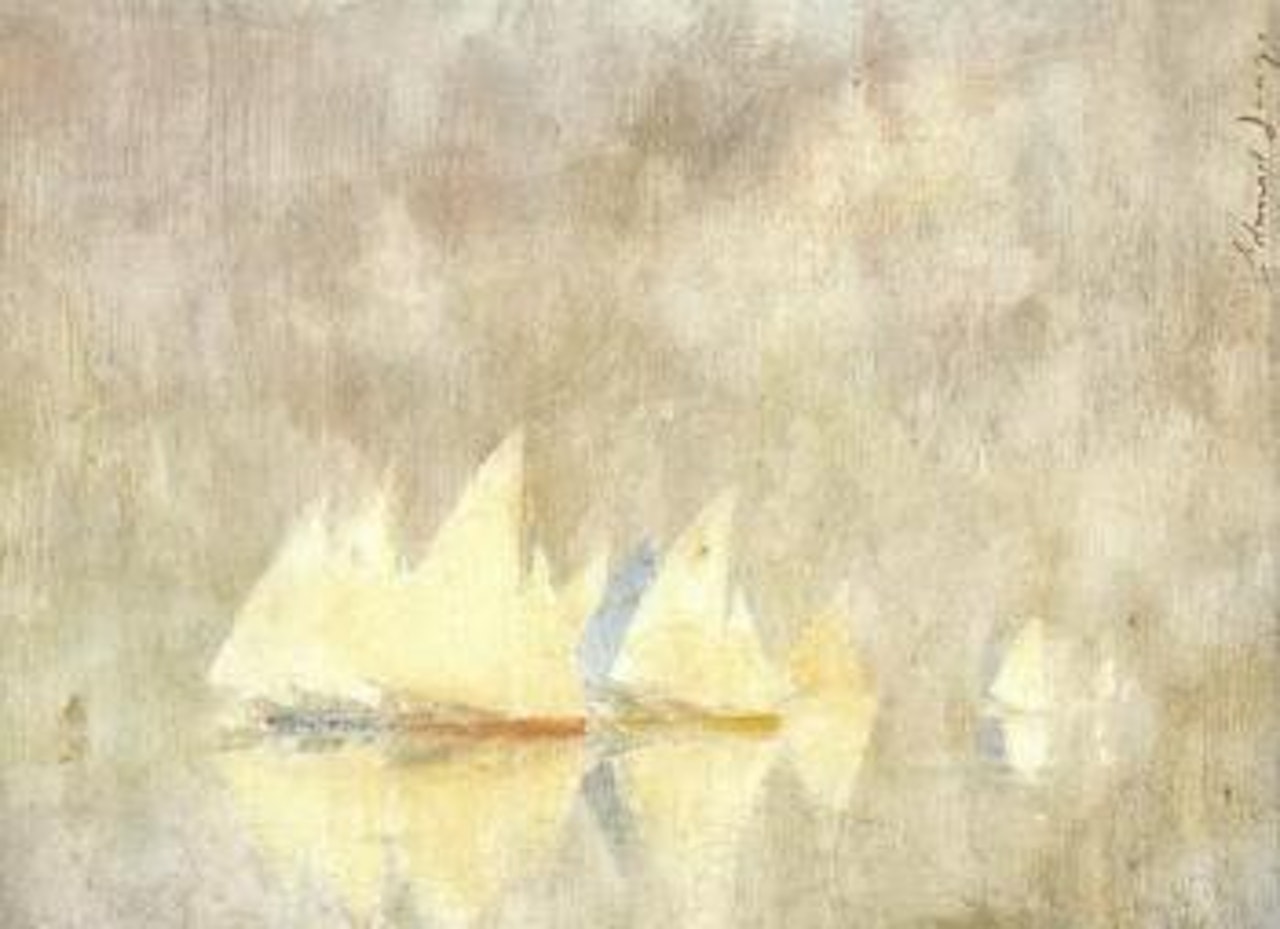 Sailboats by Edward Seago
