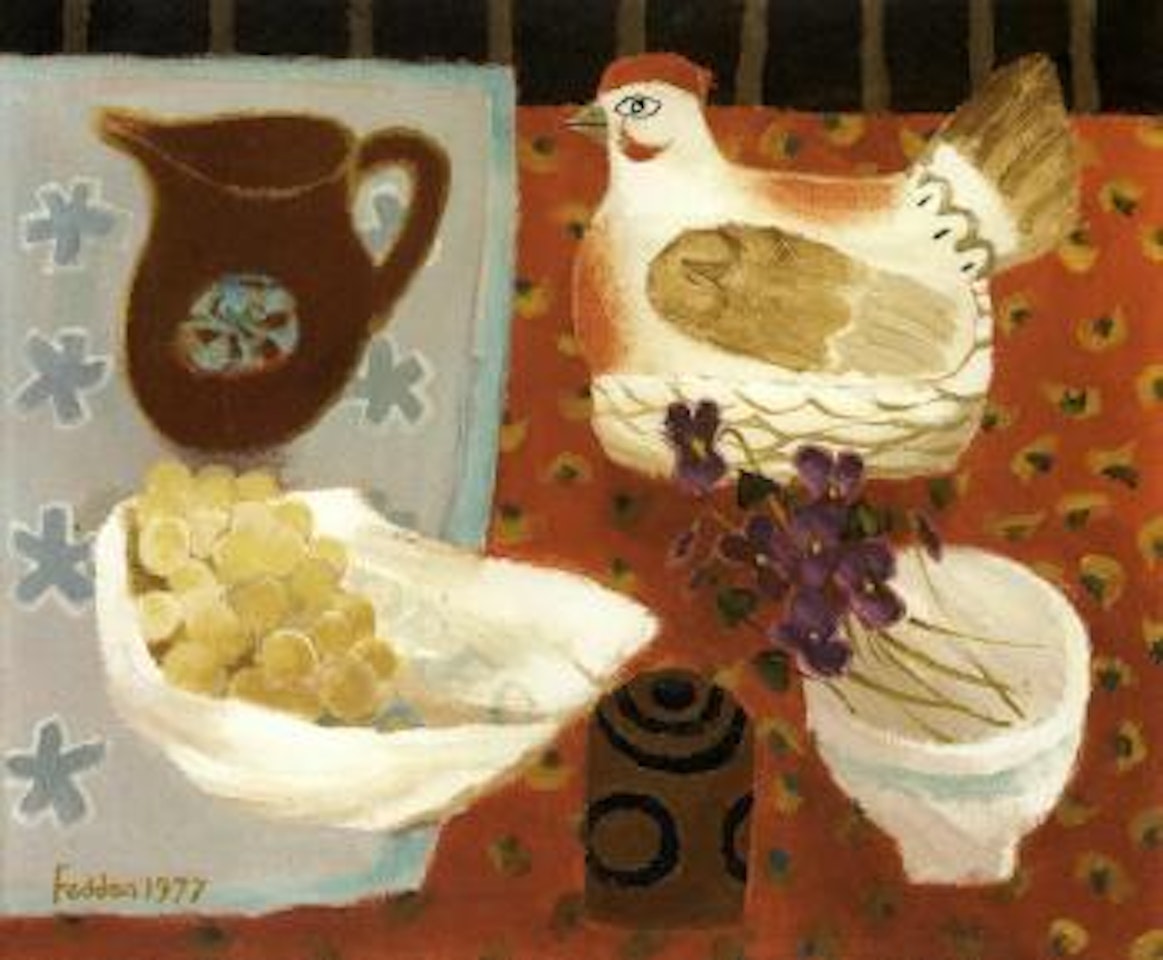 Few violets by Mary Fedden