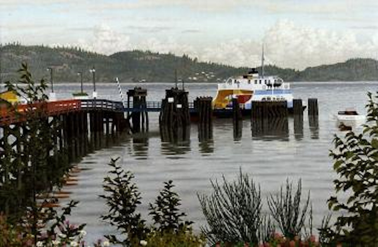 Ferry at Crofton BC by Edward John Hughes