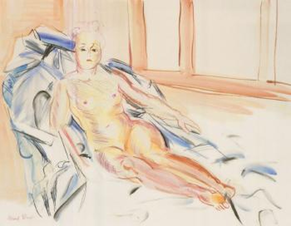 Nu a la chaise longue by Raoul Dufy