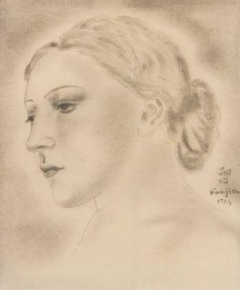 Youki, the artist's wife by Leonard Tsuguharu Foujita