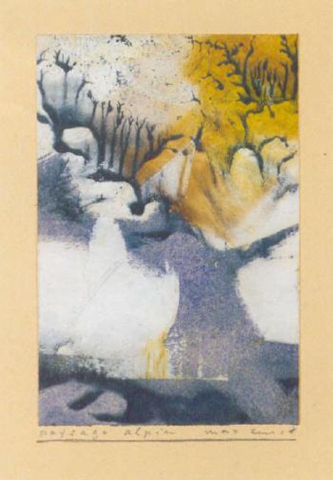 Paysage alpin by Max Ernst