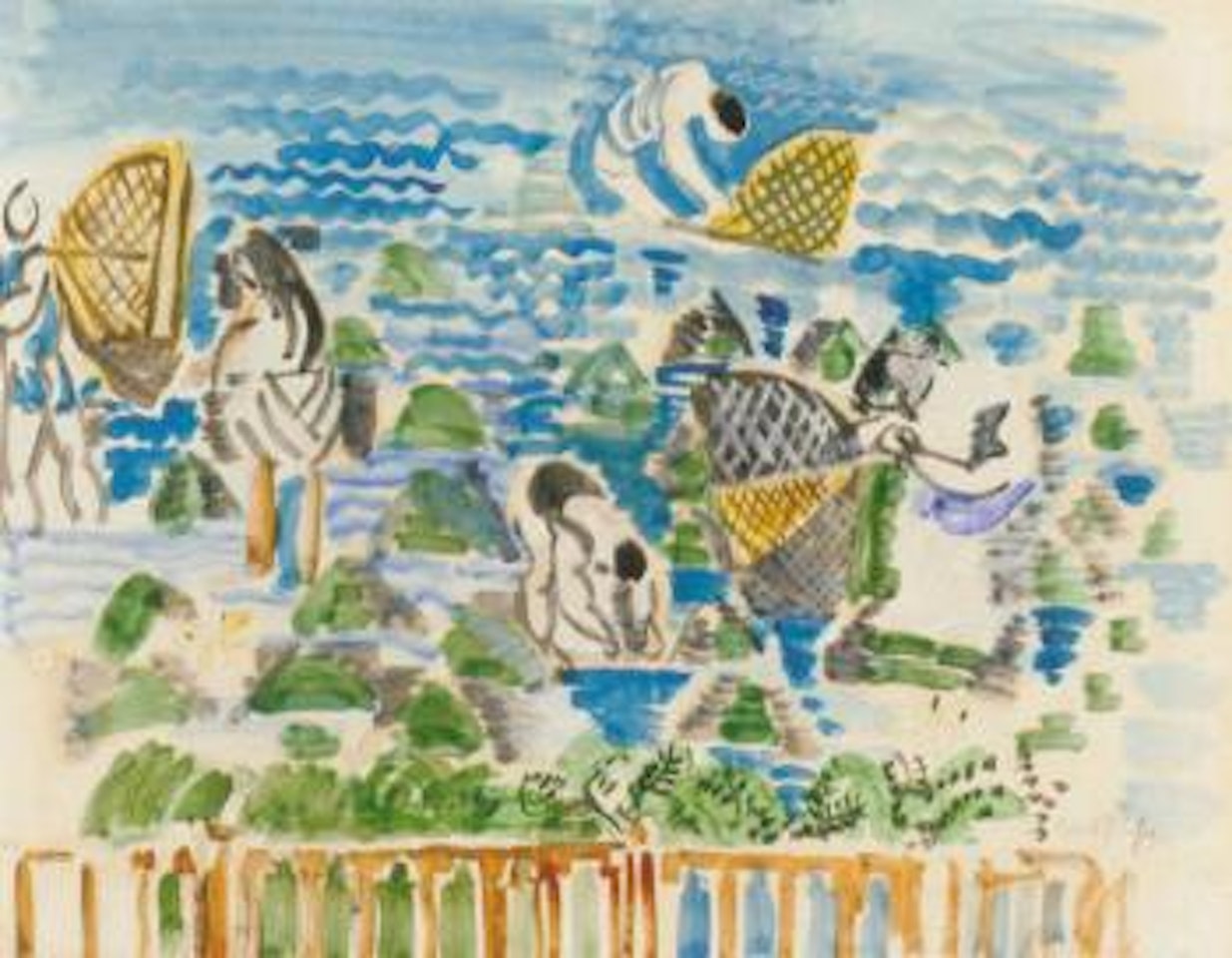 Les pecheurs de crevettes by Raoul Dufy