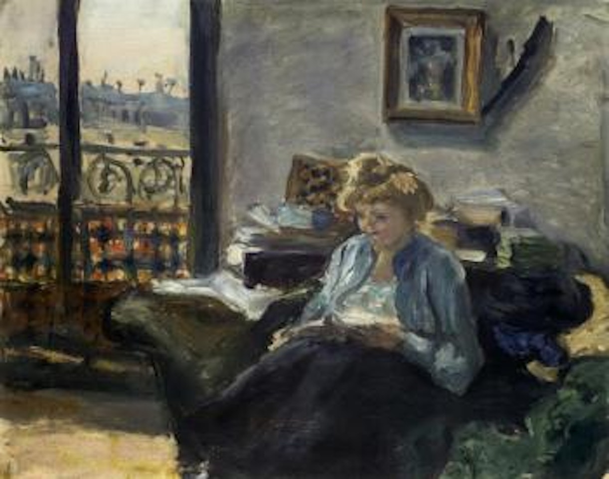Femme blonde lisant by Pierre Bonnard