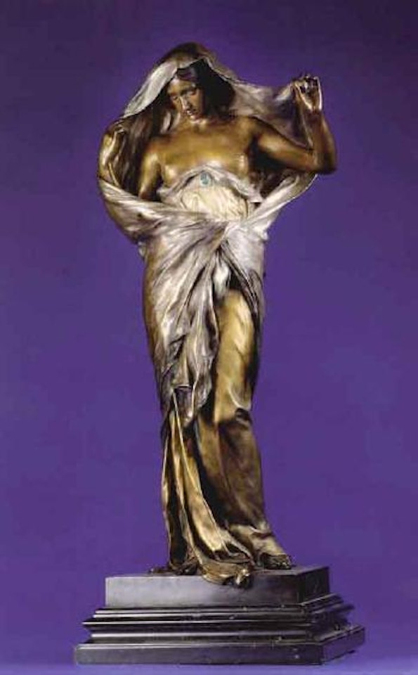 Nature covering herself before knowledge by Louis-Ernest Barrias