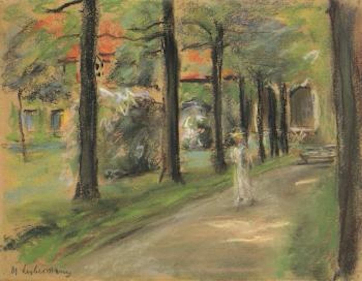 Garden of the Villa Oppenheim, Wannsee by Max Liebermann
