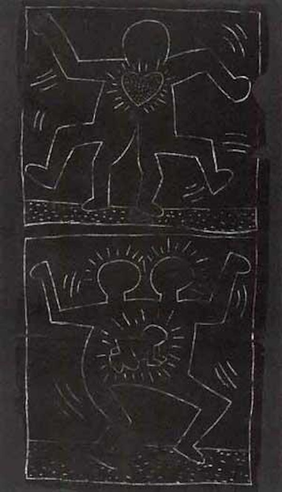Subway drawing by Keith Haring