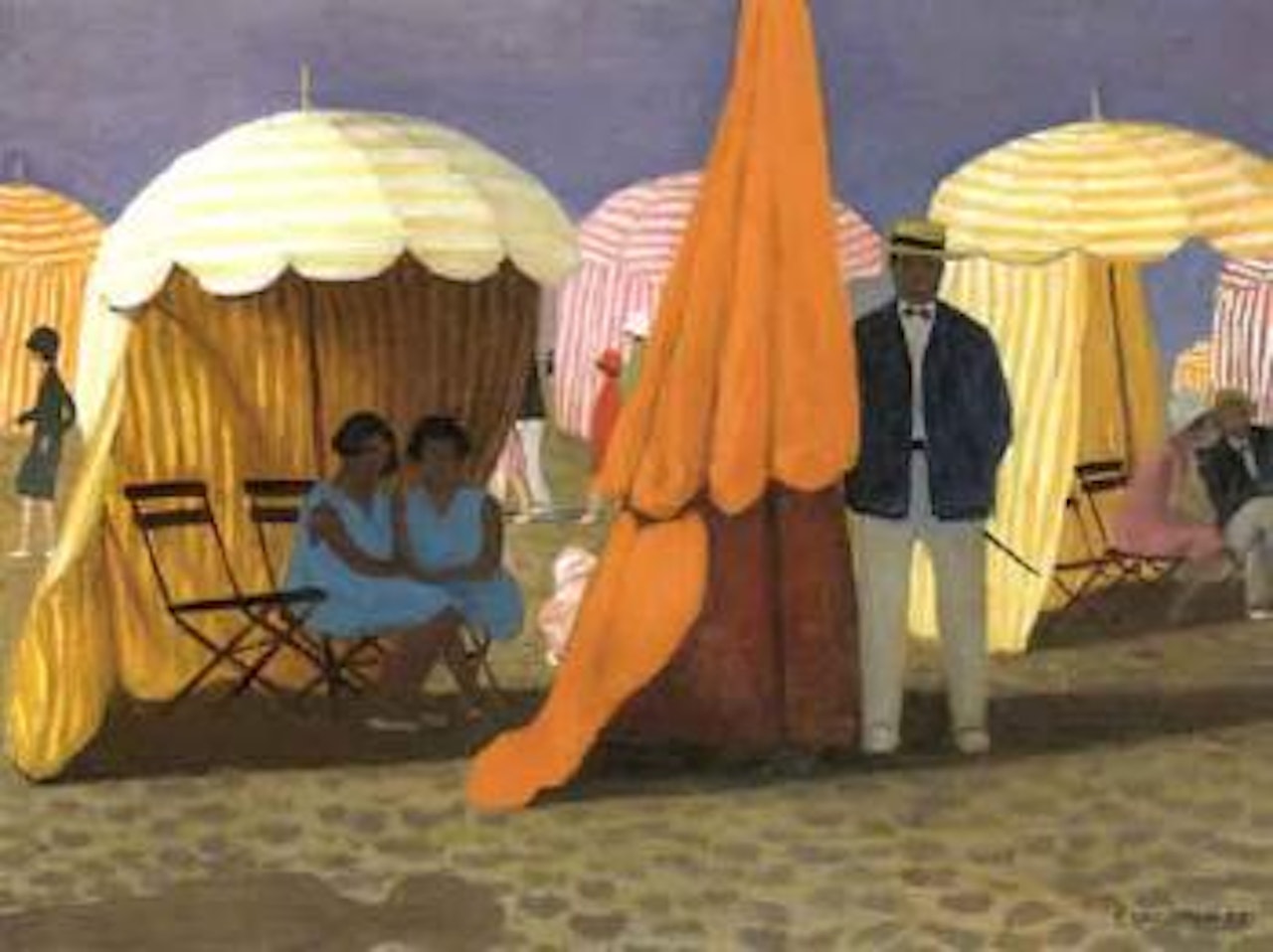 Les parasols a Trouville by Félix Vallotton