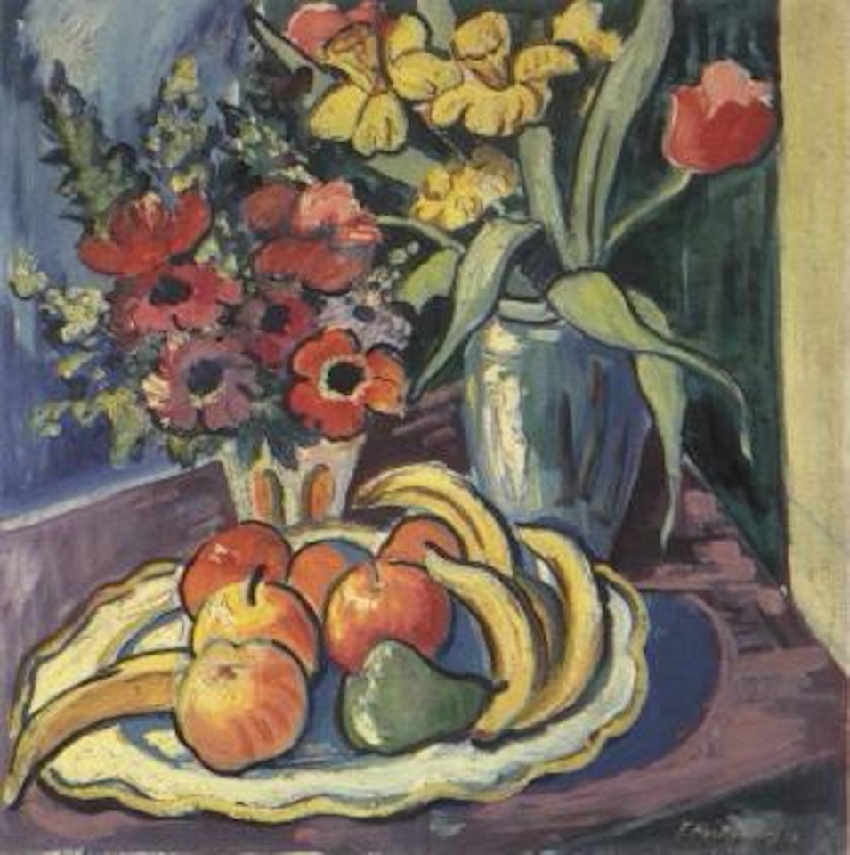 Still life of flowers by Franz Heckendorf